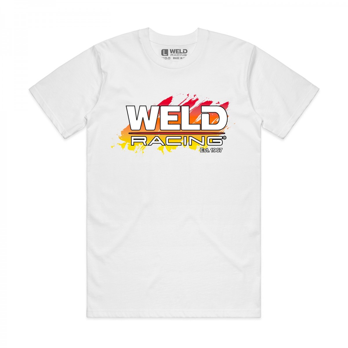 Sunset Splash Tee | White