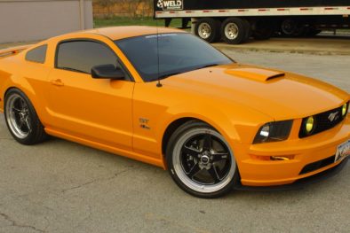 Orange Ford Mustang With Weld S71 Wheels | WELD Wheels
