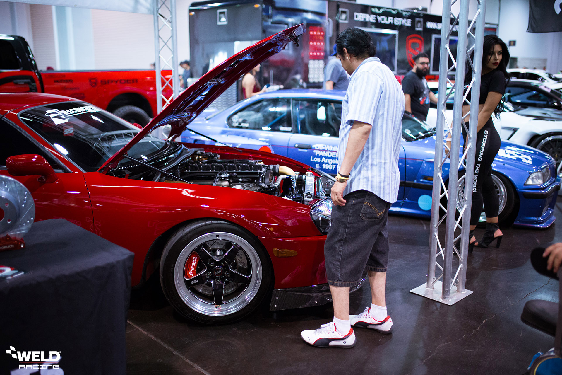 Renaissance Red Toyota Supra Turbo - WELD RT-S S71 Forged Wheels