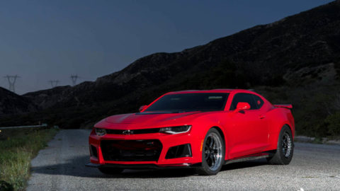 Red Chevrolet Camaro ZL1 - WELD S71 Forged Wheels