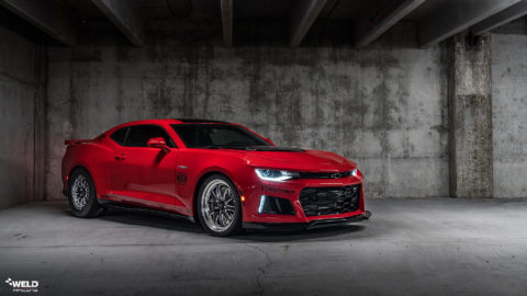 Red Hot Chevrolet Camaro SS - WELD RT-S S72 Forged Wheels