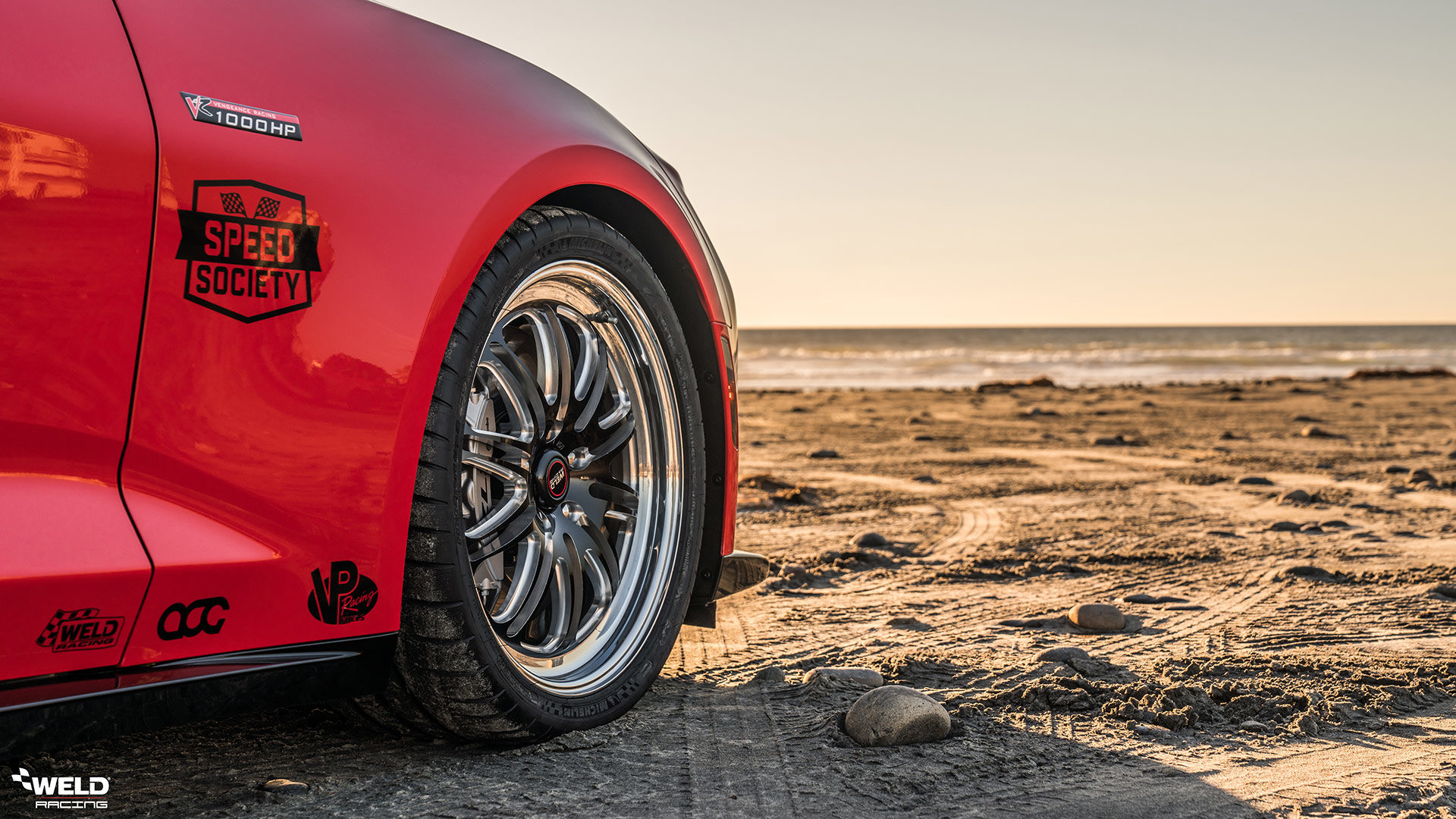 Red Hot Chevrolet Camaro ZL1 - WELD RT-S S72 Forged Wheels