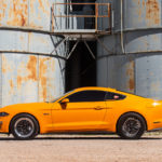2019 Orange Fury Ford Mustang GT - Weld S71 Forged Wheels