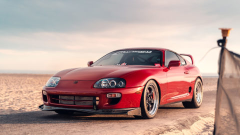 Renaissance Red Toyota Supra Turbo - WELD S71 Forged Wheels