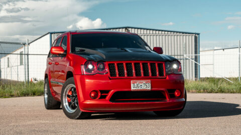 Red Jeep Grand Cherokee SRT8 - WELD S71 Forged Wheels