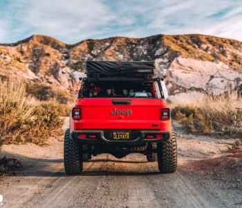 Red Jeep Gladiator - WELD Ledge Beadlock Offroad Wheels in Matte Black