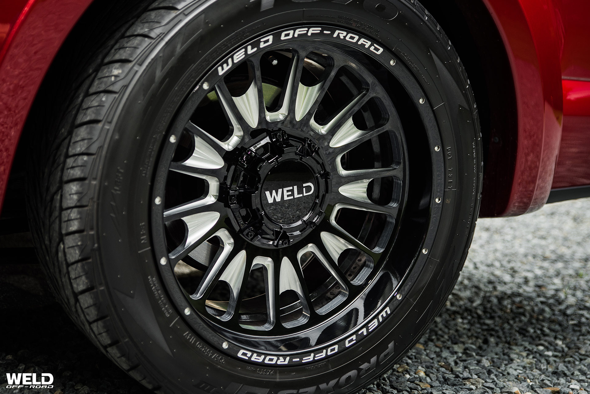 Red Ford F150 - Weld Off-Road Scorch - WELD Racing Wheels
