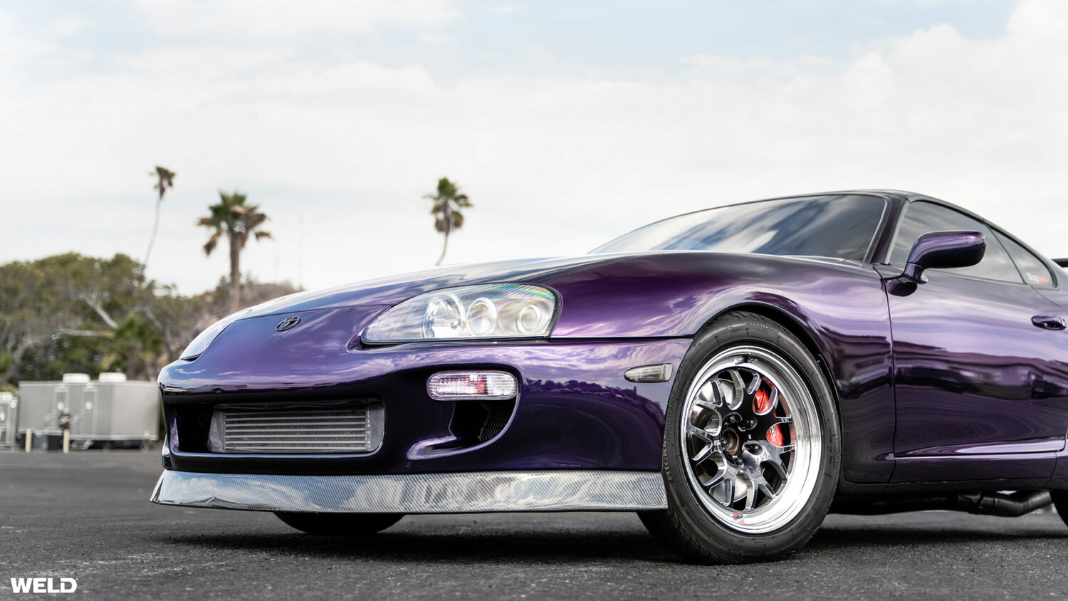 Midnight Purple Toyota Supra Mkiv Weld Wheels 1300